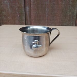 Vintage Selandia 18/8 Stainless Steel Child's Drinking Cup Duck Design‎ Japan